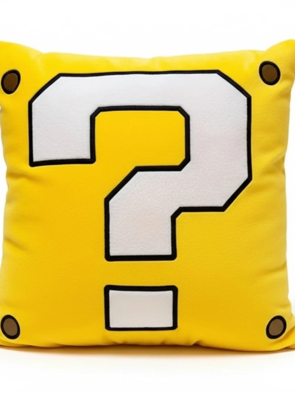 Super Mario Nintendo World Japan Star Question Block Reversible Plush Cushio